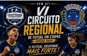 Santa Helena sedia 6ª etapa do Circuito Oeste de Futsal Sub-17 neste fim de semana