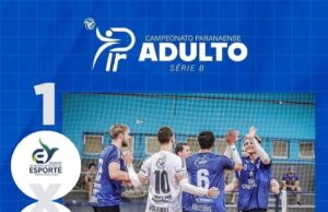 Santa Helena vence Arapongas fora de casa e assume a liderança do Campeonato Paranaense de Voleibol Série B