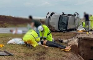 Tragédia na BR-163: irmãs morrem após carro bater contra estrutura de concreto em Cascavel