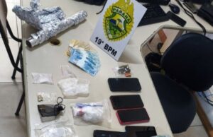 Ação da Polícia Militar fecha ponto de tráfico e resulta em duas prisões em Ouro Verde do Oeste