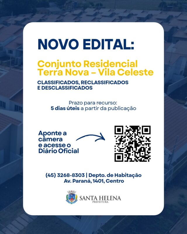 Edital santa helena
