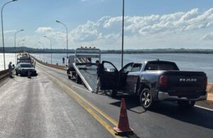 Ponte Ayrton Senna é interditada para perícia após tentativa de homicídio contra PRF em Guaíra