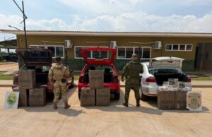 Três carros carregados com cigarros do Paraguai são apreendidos entre Guaíra e Terra Roxa