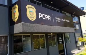 Homem é detido pela Polícia Militar após confusão e danos em hotel no centro de Toledo Fachada Policia Civil Toledo