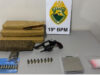 Casal é preso com mais de 3 kg de maconha e revólver em Toledo