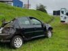 Peugeot capota na PRC-467 em Cascavel