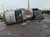 Capotamento deixa quatro pessoas feridas na BR-163 em Marechal Cândido Rondon