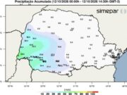 Chuva forte ultrapassa 90 mm em Foz do Iguaçu e atinge diversas cidades do Oeste do Paraná